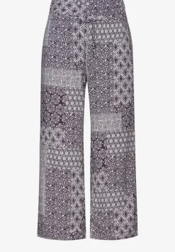 Broek met patchworkprint