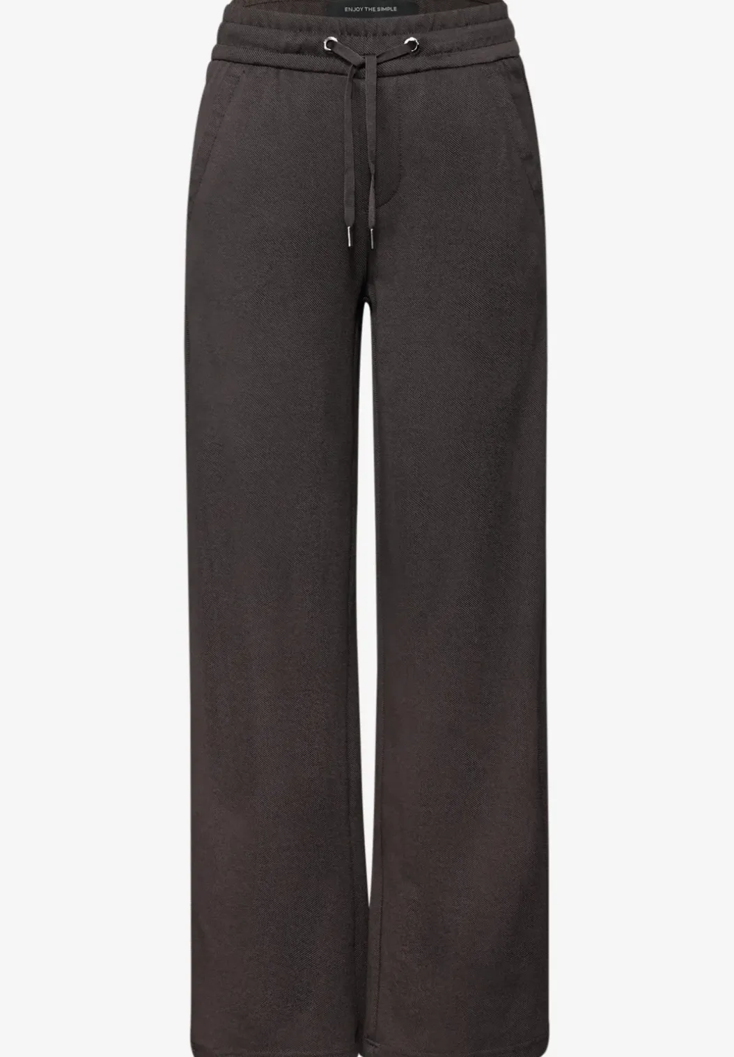 Broek met rechte pijpen en tape