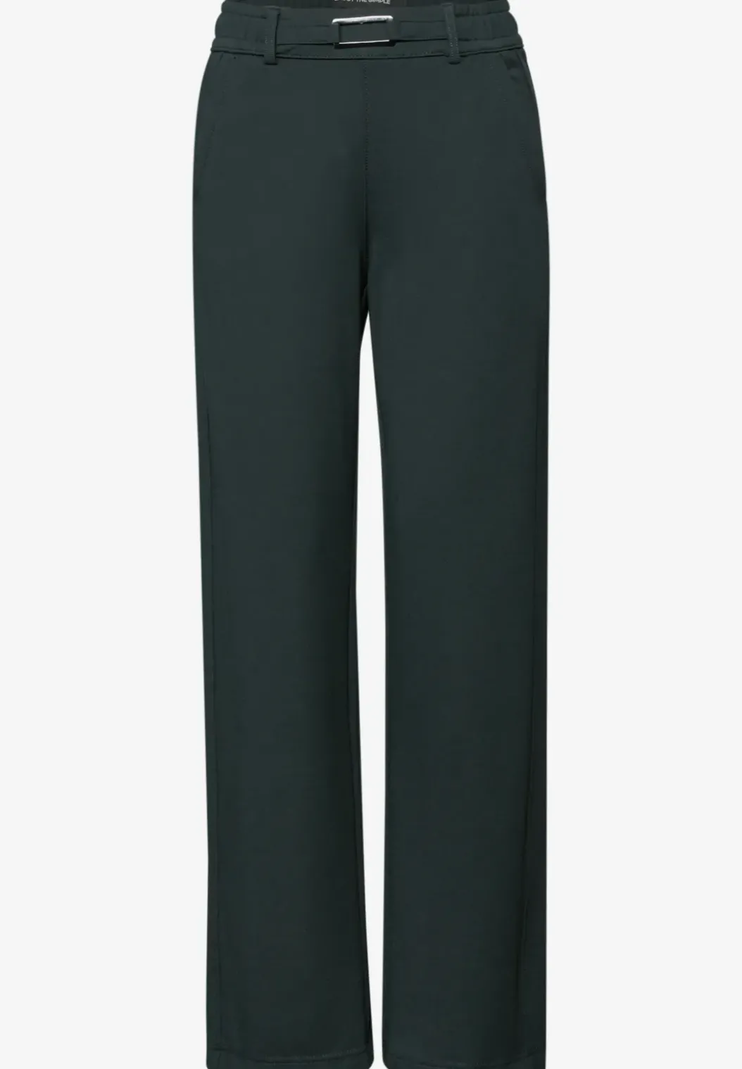 Broek met rechte pijpen en details