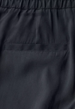 Broek met rechte pijpen in keperstof