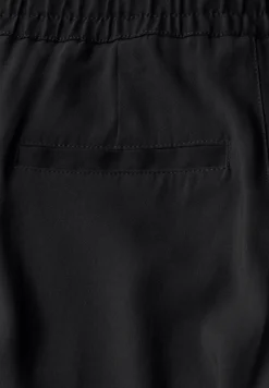 Broek met rechte pijpen in keperstof