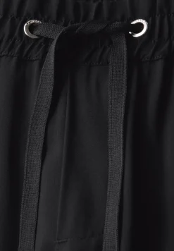 Broek met rechte pijpen in keperstof