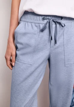 Broek met smalle pijpen Mid Waist met elastische tailleband
