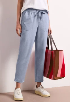 Broek met smalle pijpen Mid Waist met elastische tailleband