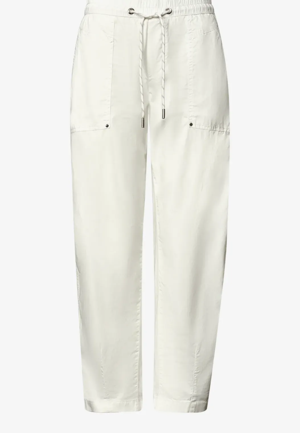 Broek met spijlpijpen in papertouch kwaliteit