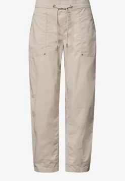Broek met spijlpijpen in papertouch kwaliteit