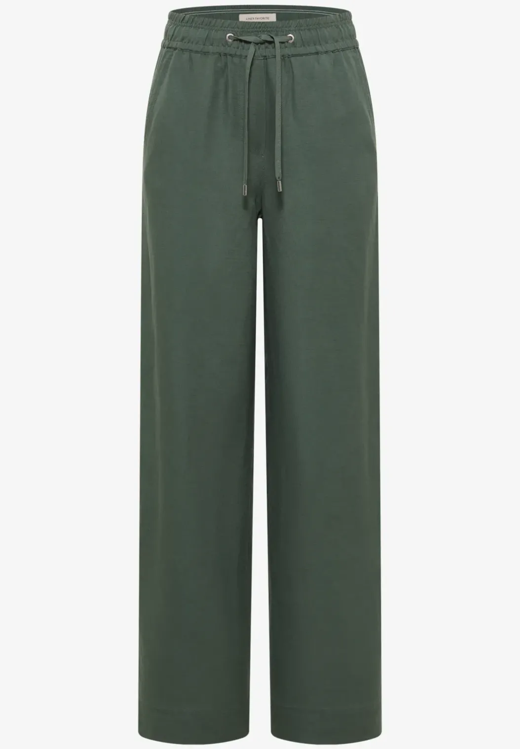 Broek met wijde pijpen in Loose Fit van linnenmix