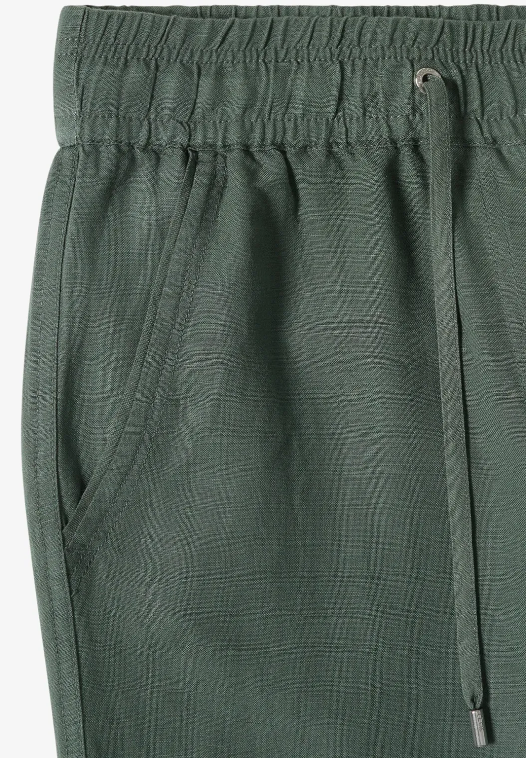 Broek met wijde pijpen in Loose Fit van linnenmix