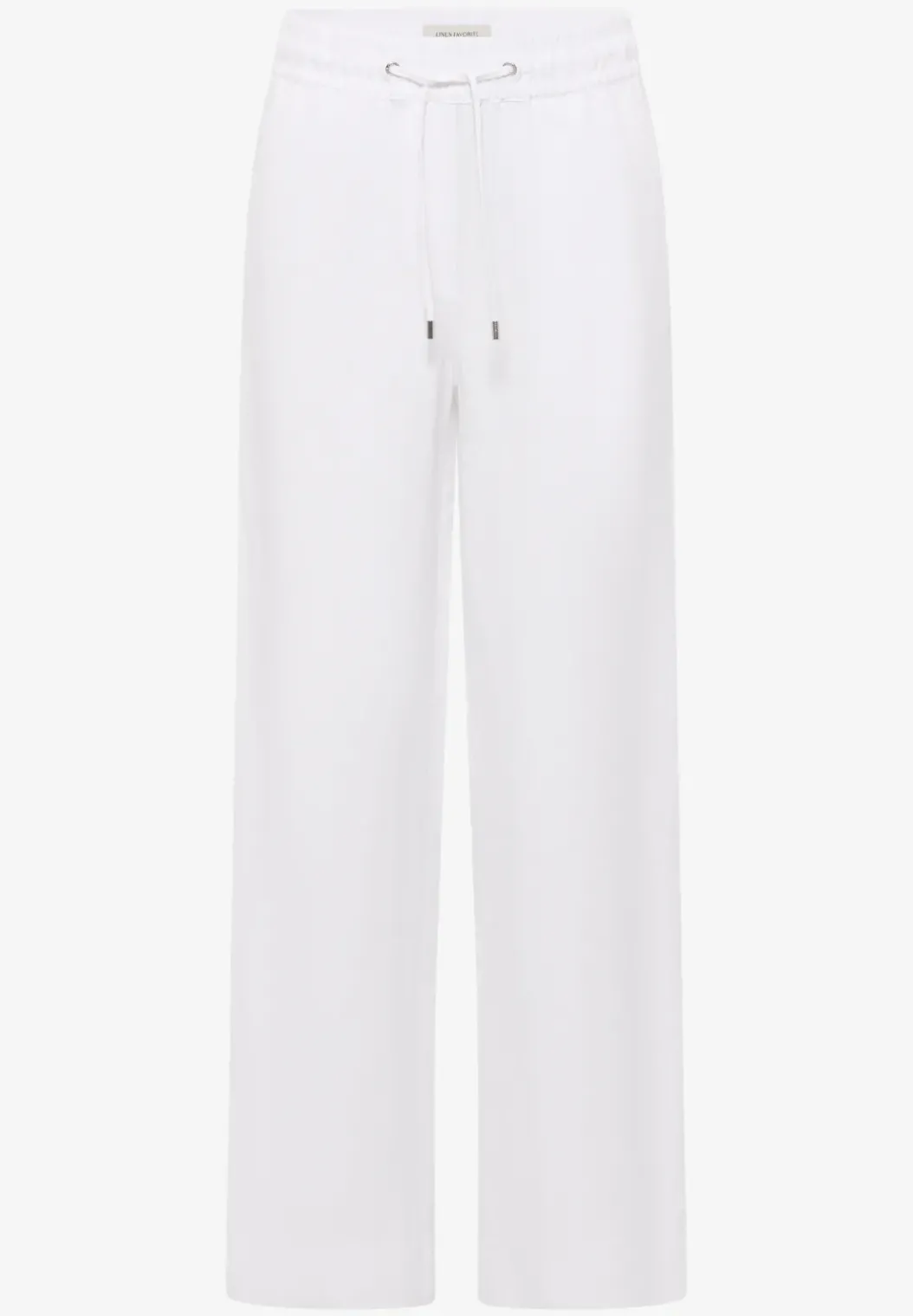 Broek met wijde pijpen in Loose Fit van linnenmix