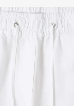 Broek met wijde pijpen in Loose Fit van linnenmix