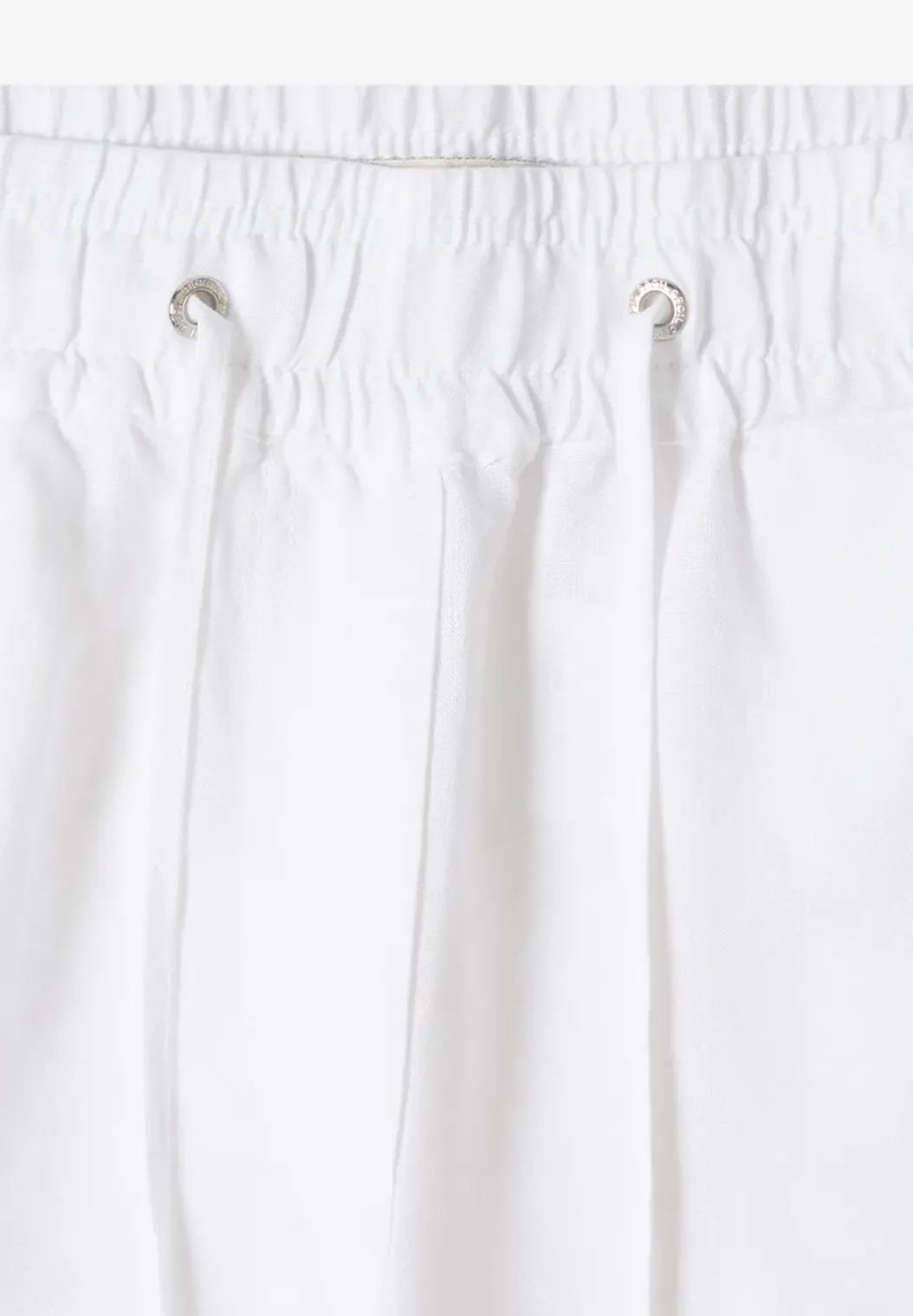 Broek met wijde pijpen in Loose Fit van linnenmix