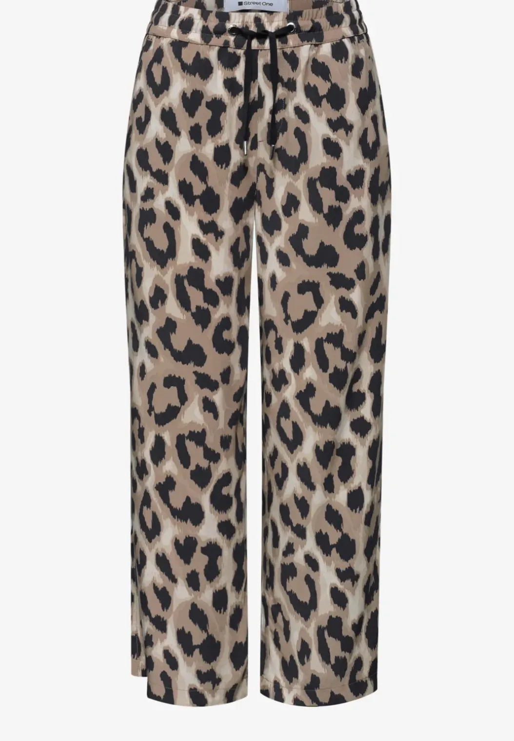 Broek met wijde pijpen in Loose Fit met print