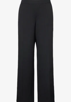 Broek met wijde pijpen in keperstof