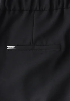 Broek met wijde pijpen in keperstof