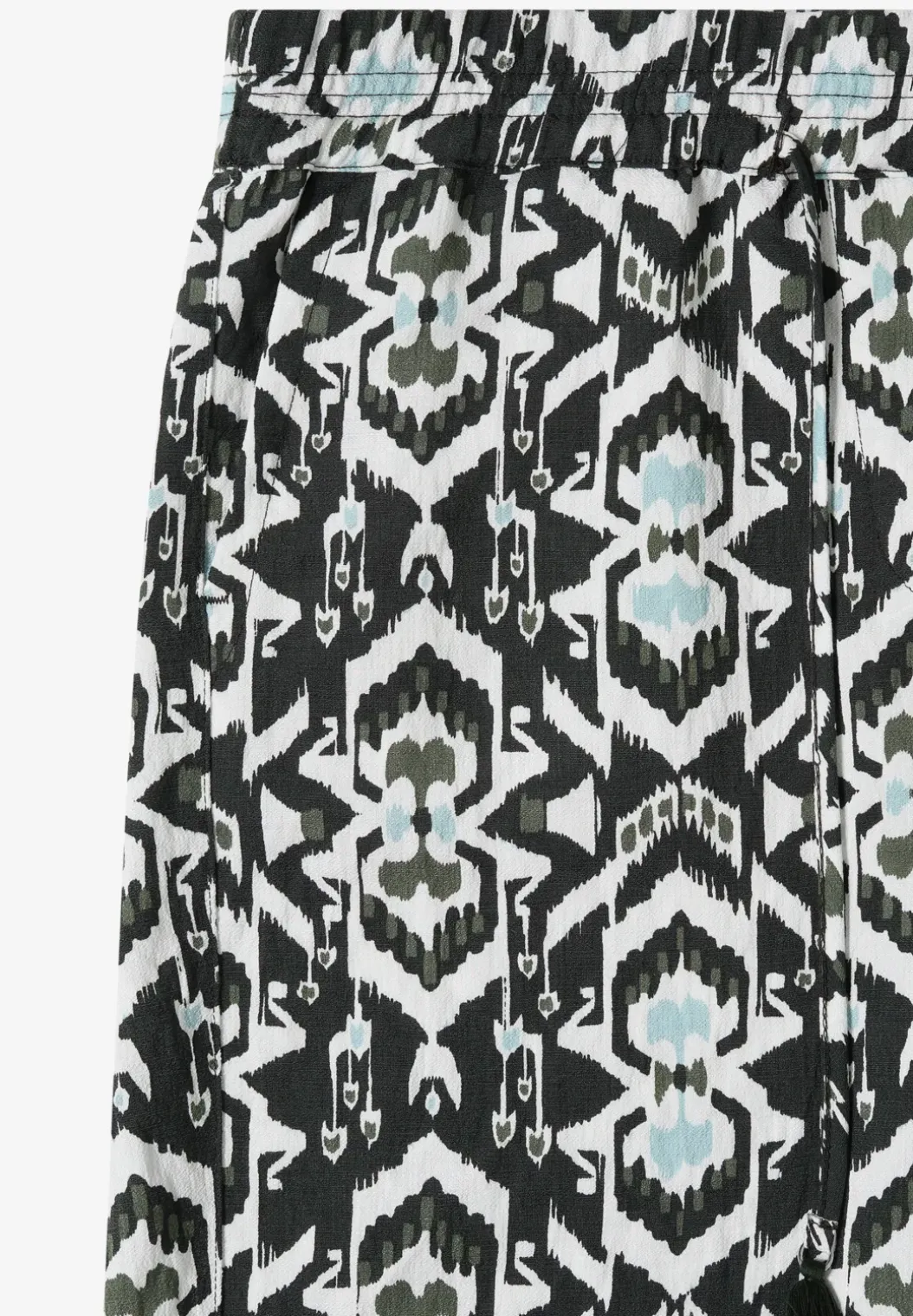 Broek met wijde pijpen in Loose Fit met print