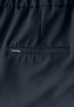 Broek met wijde pijpen in keperstof