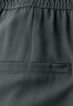 Broek met wijde pijpen in keperstof
