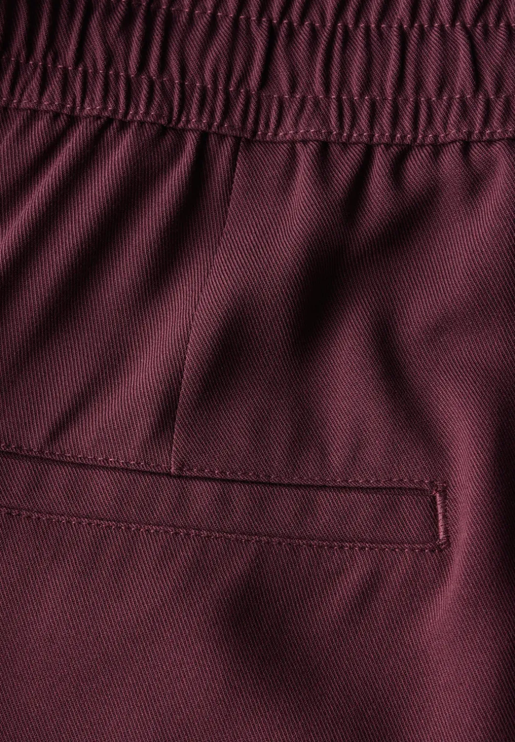 Broek met wijde pijpen in keperstof