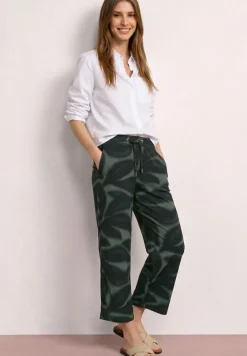 Broek met wijde pijpen in Loose Fit met print