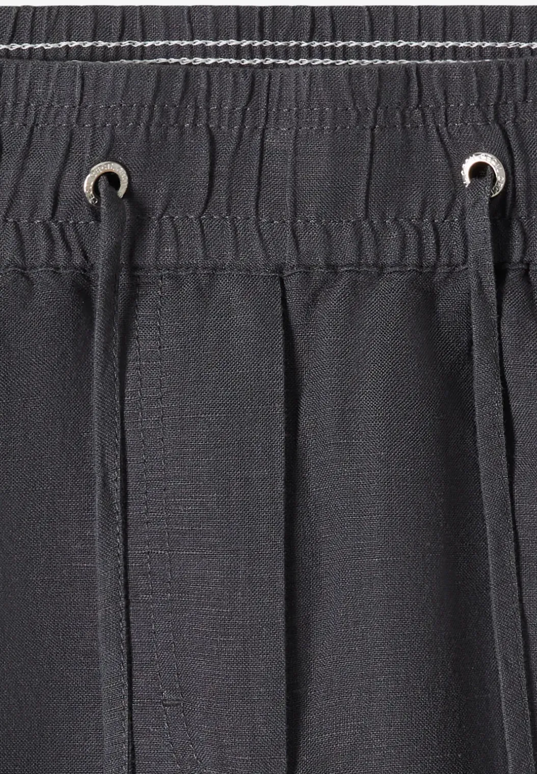Broek met wijde pijpen in Loose Fit van linnenmix