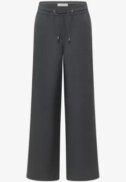 Broek met wijde pijpen in Loose Fit van linnenmix