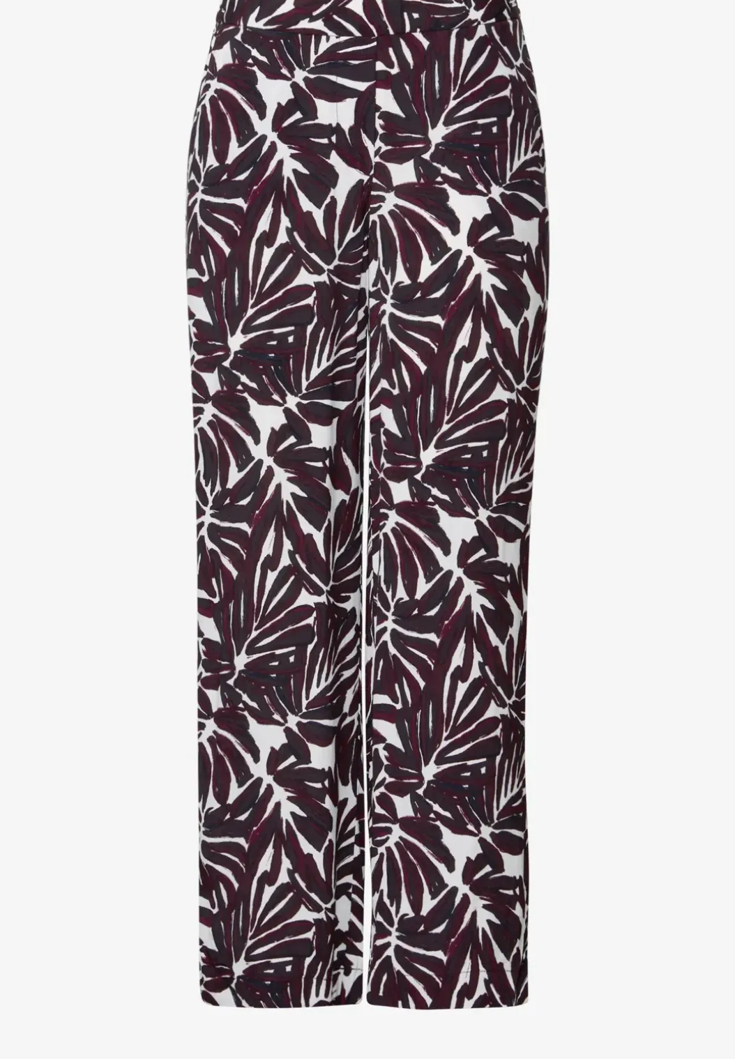 Broek van crêpe met patroon