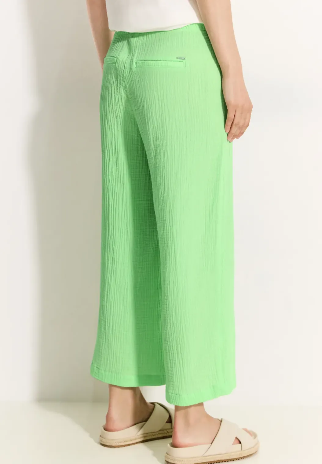 7/8-broek van mousseline