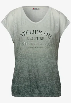 Burnout shirt met tekst