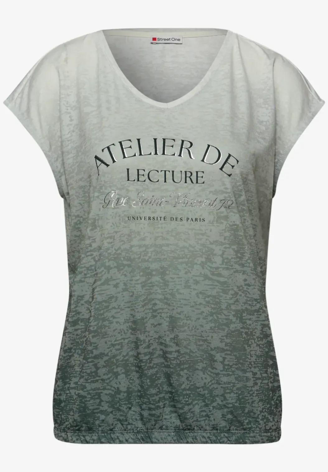 Burnout shirt met tekst