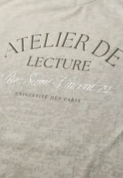Burnout shirt met tekst