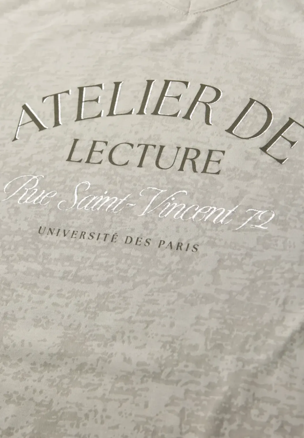 Burnout shirt met tekst