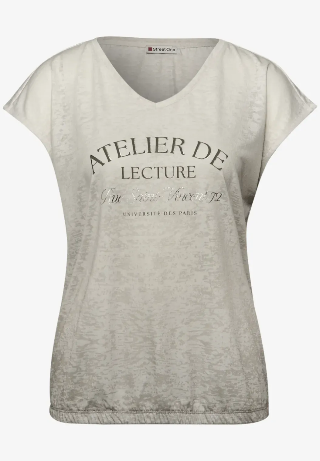Burnout shirt met tekst