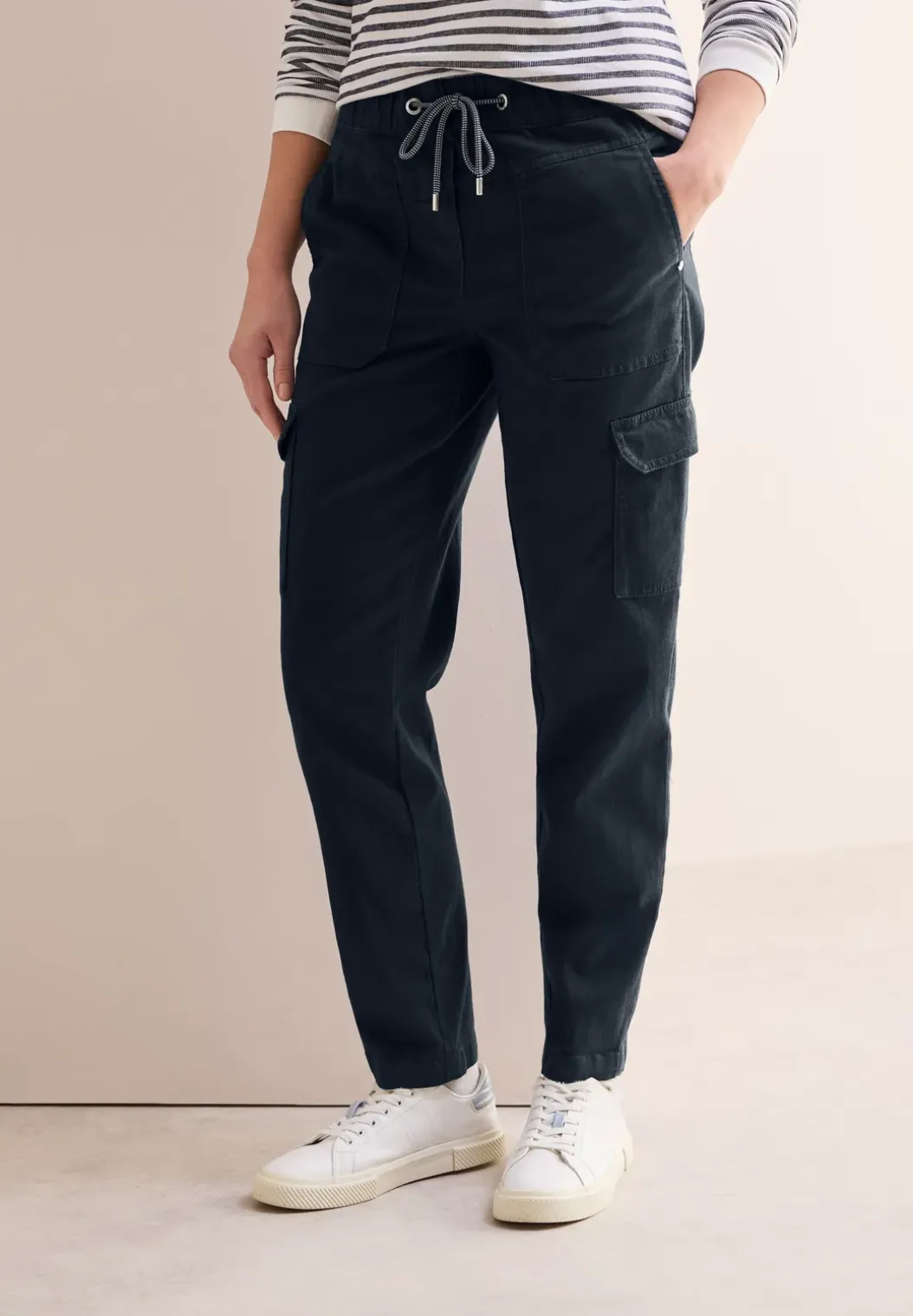 Cargo broek in een gewassen look
