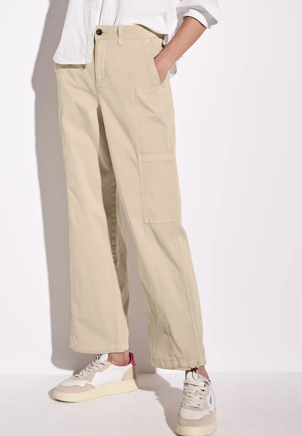 Cargo broek met rechte pijpen