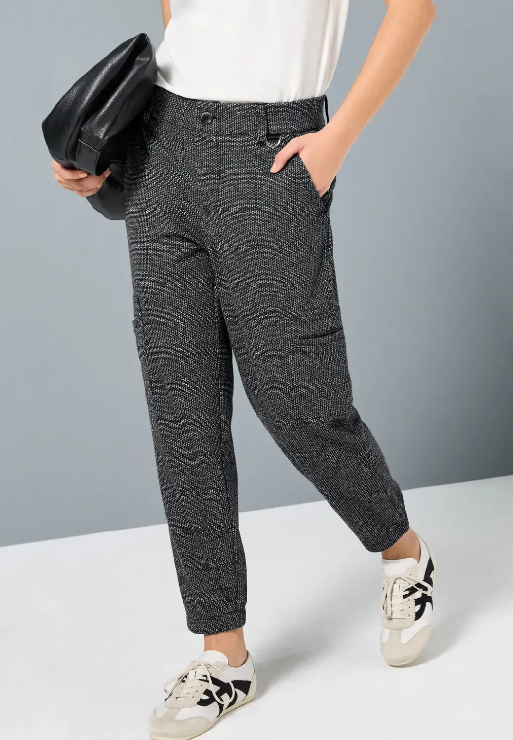Cargo gemêleerde broek