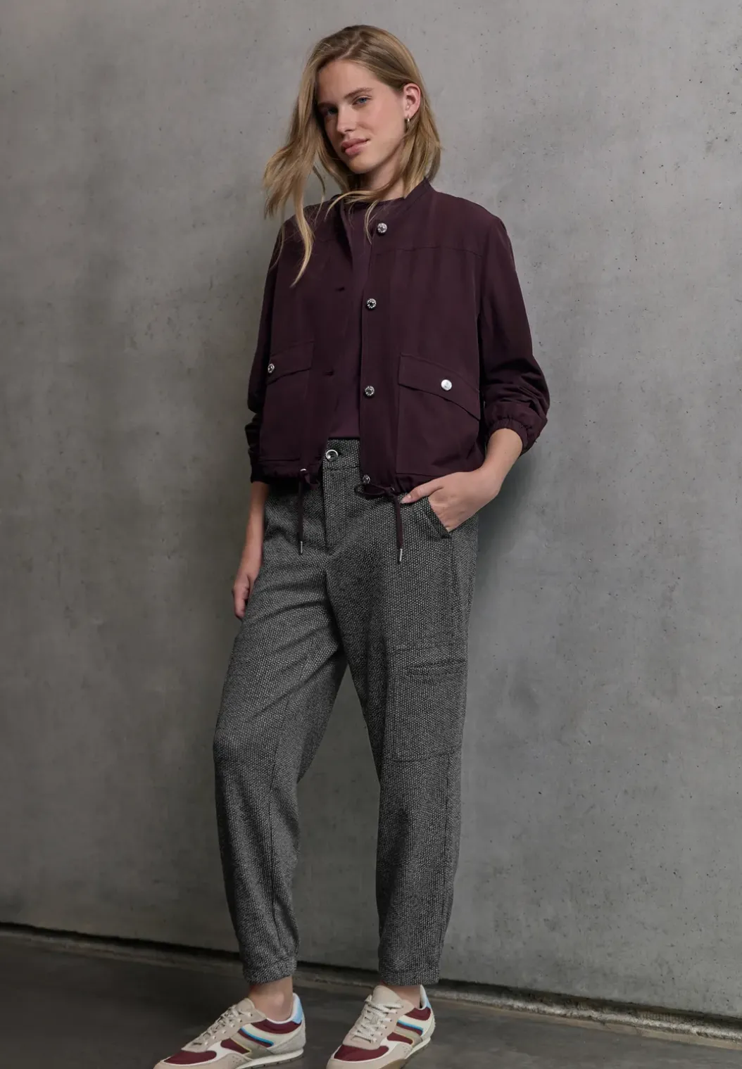 Cargo gemêleerde broek