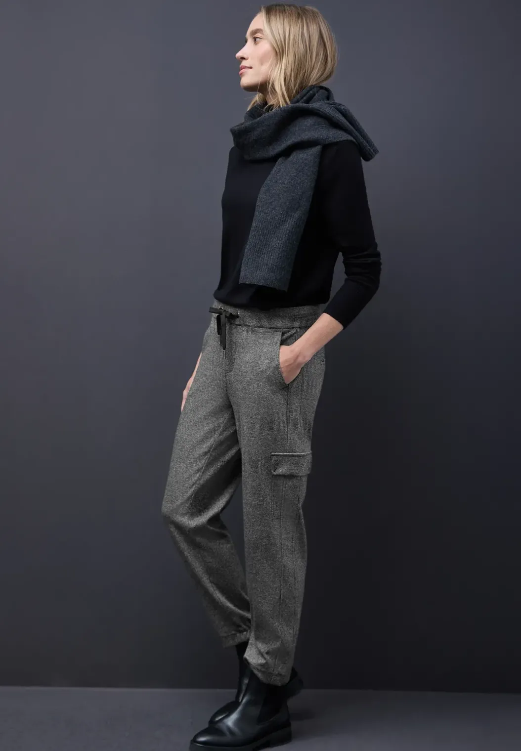 Cargo gemêleerde broek