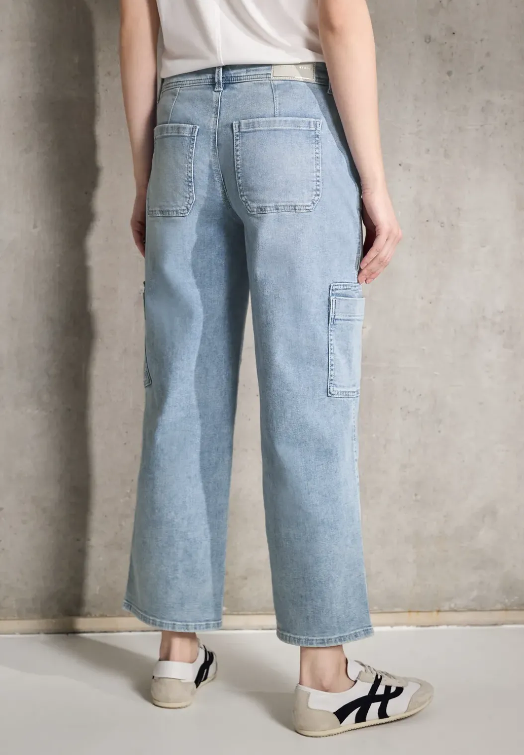 Cargo jeans met rechte pijpen