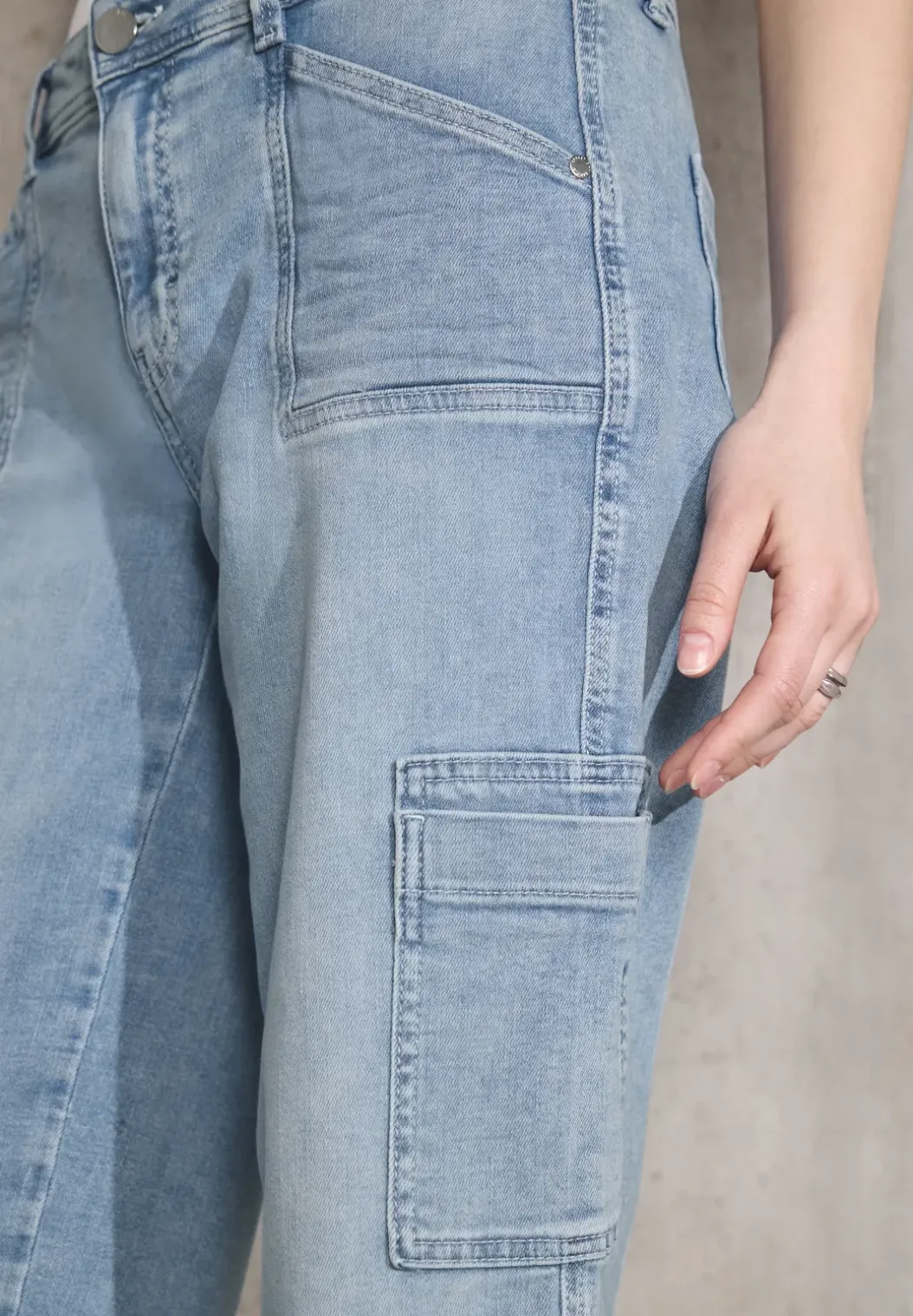Cargo jeans met rechte pijpen