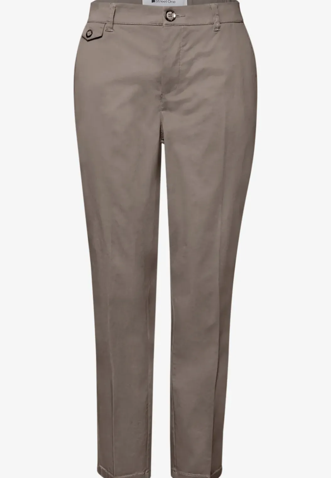 Casual fit chino's in een zachte stof