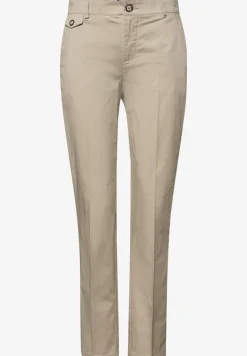 Casual fit chino's in een zachte stof