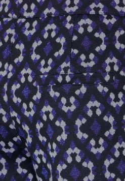 Casual fit jacquard broek