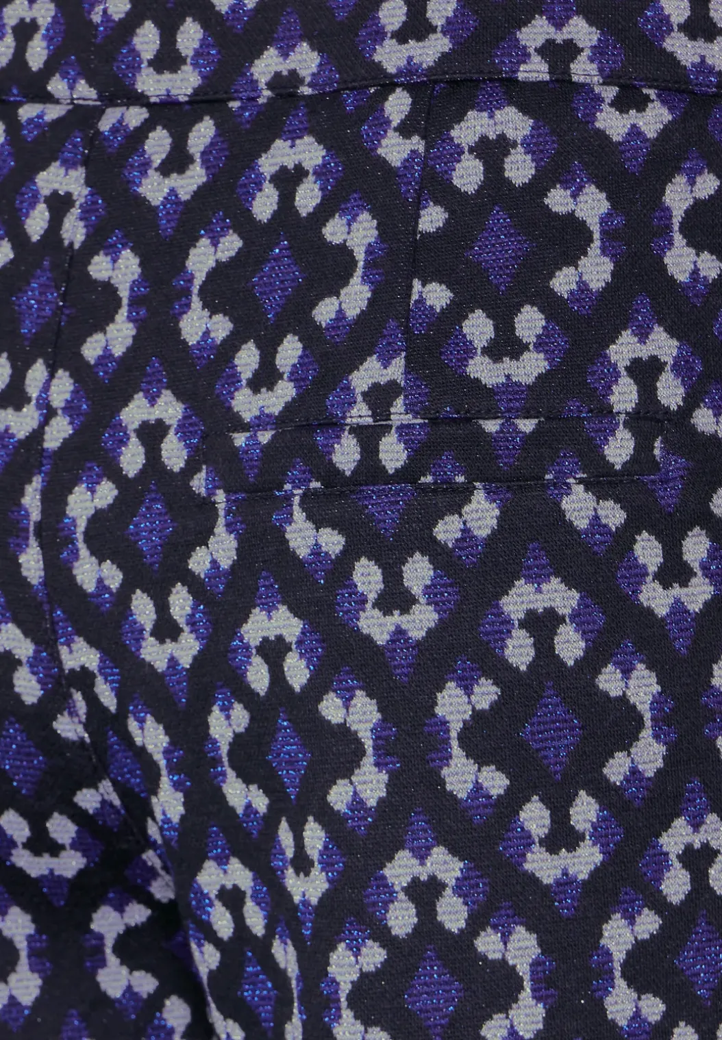 Casual fit jacquard broek