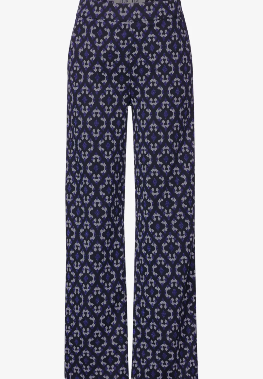 Casual fit jacquard broek