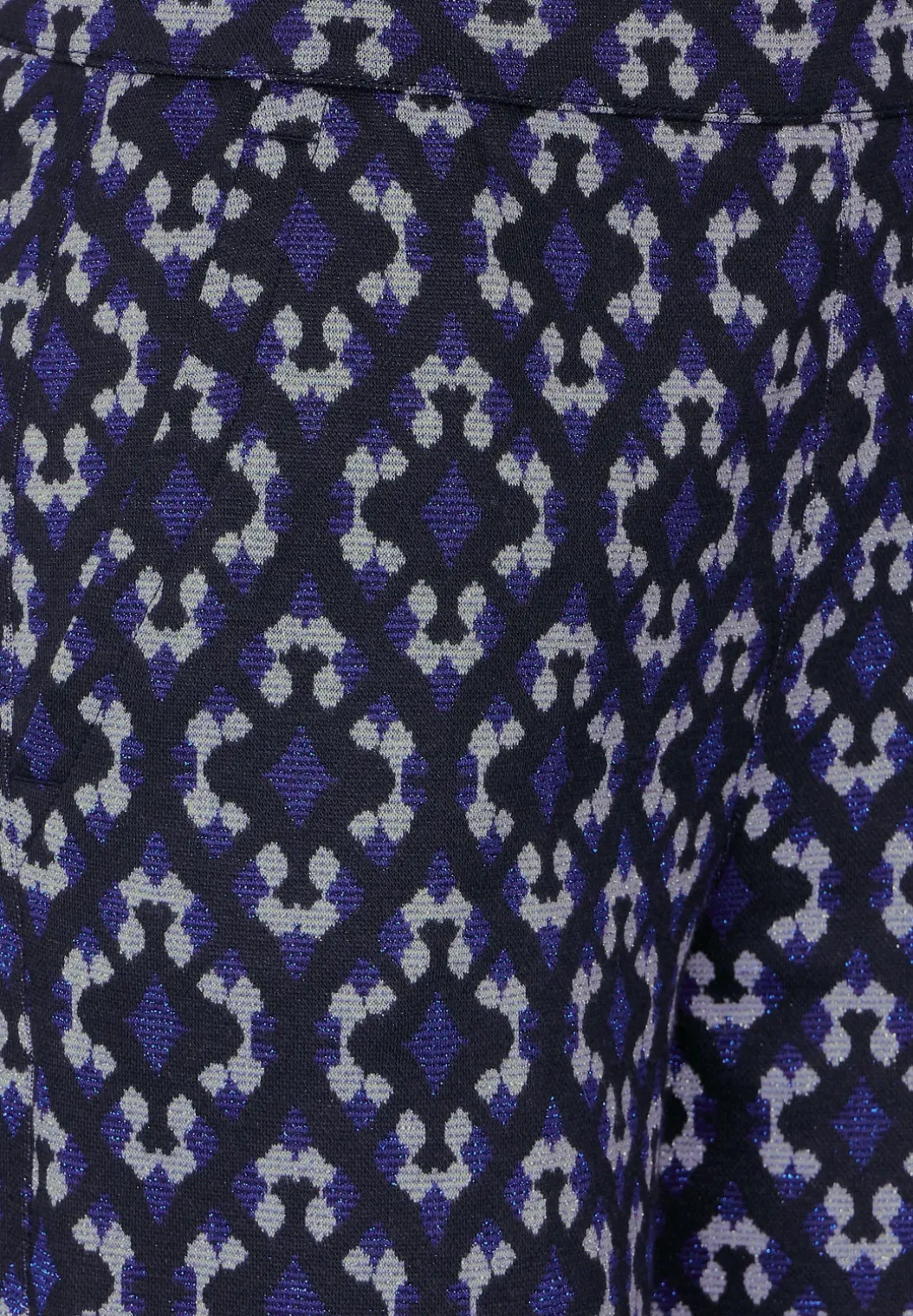 Casual fit jacquard broek