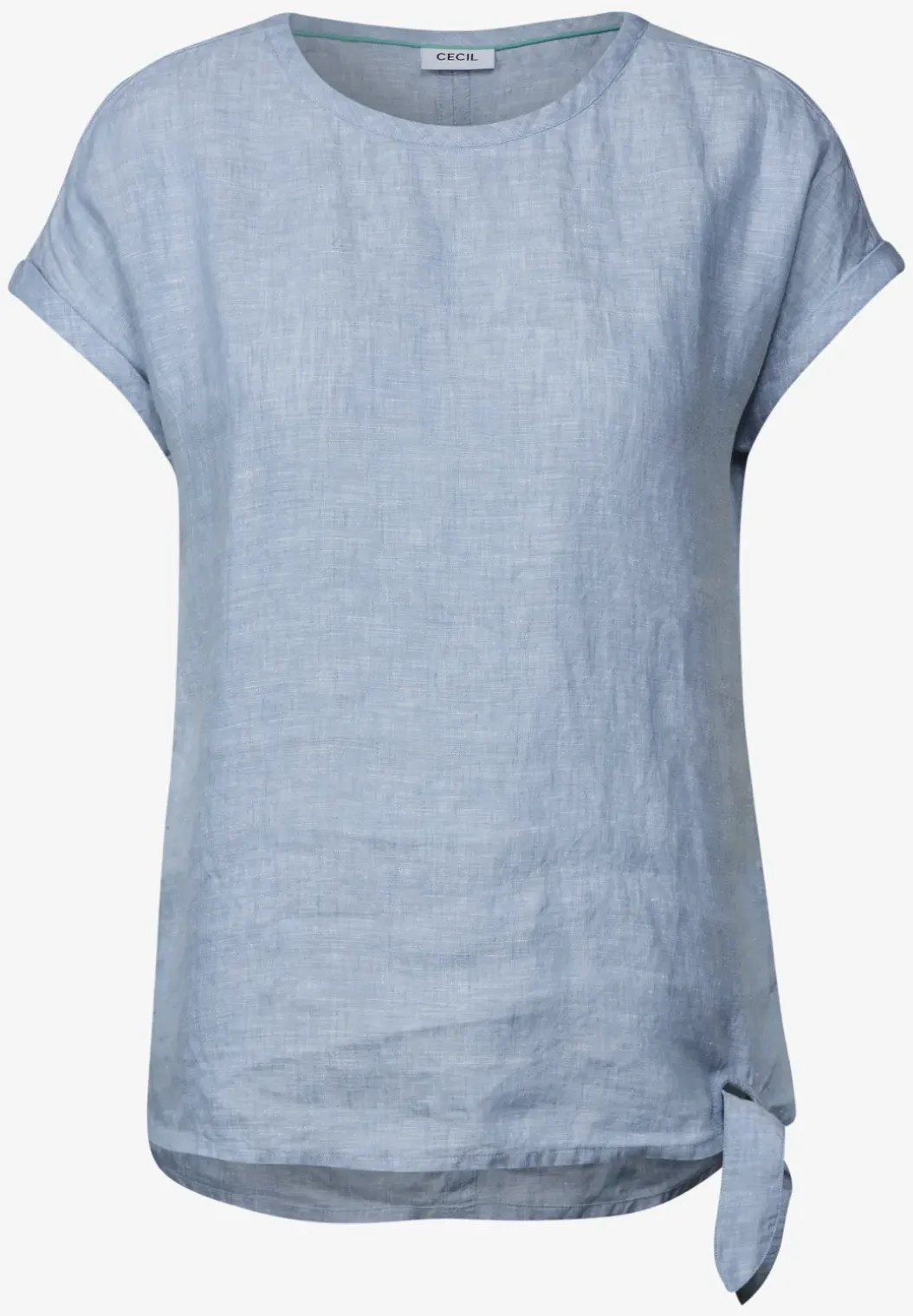Chambray blouse met knopen