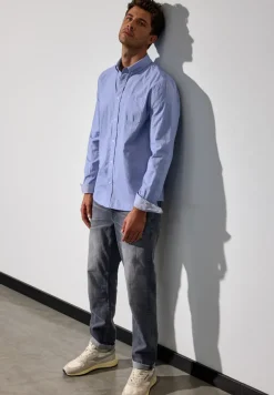 Chambray overhemd