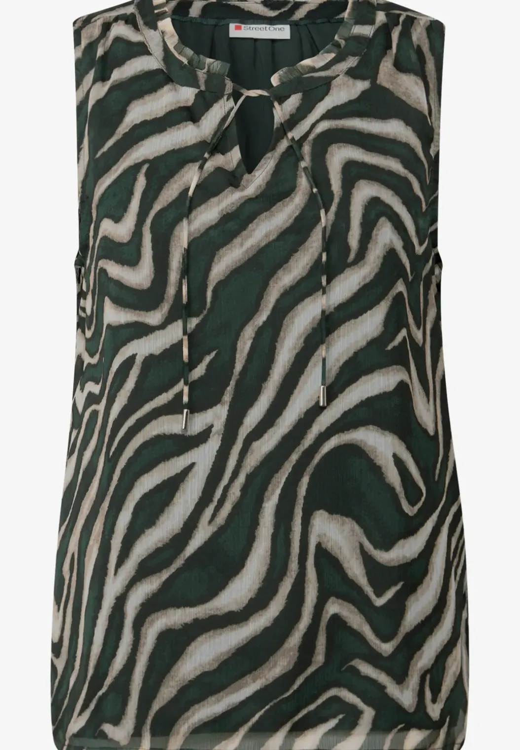Chiffon bloes met print