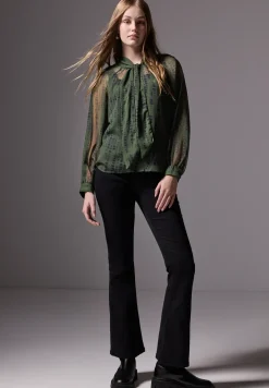 Chiffon blouse met strik