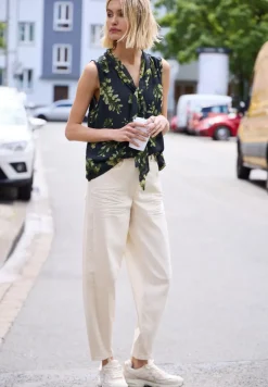 Chiffon blouse top met strik